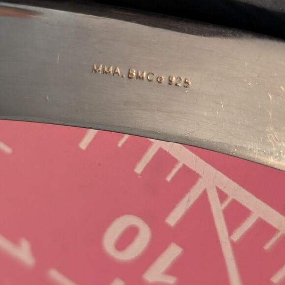 MMA BMCO 925 Sterling Silver Panther Ends Cuff Bracelet - Picture 8 of 10